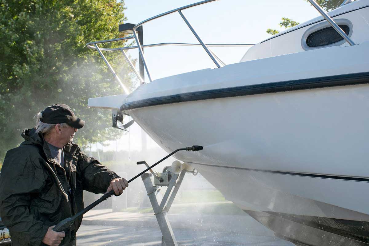 Boat washing and cleaning