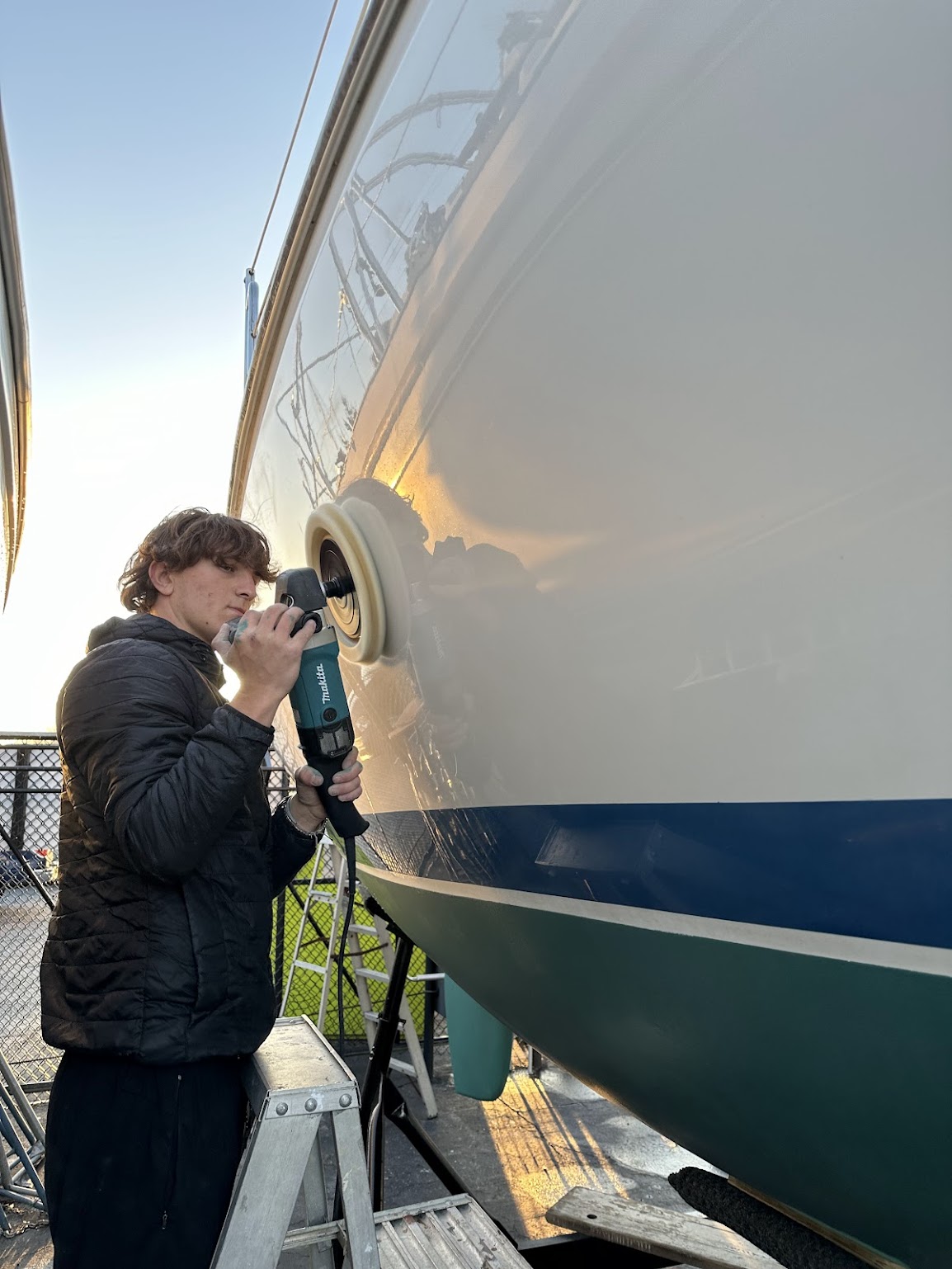 Boat buffing and polishing